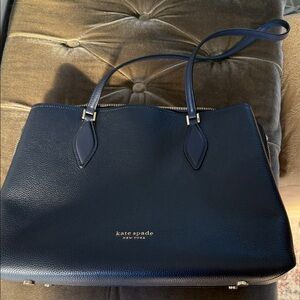 Kate Spade Navy Blue Leather Tote